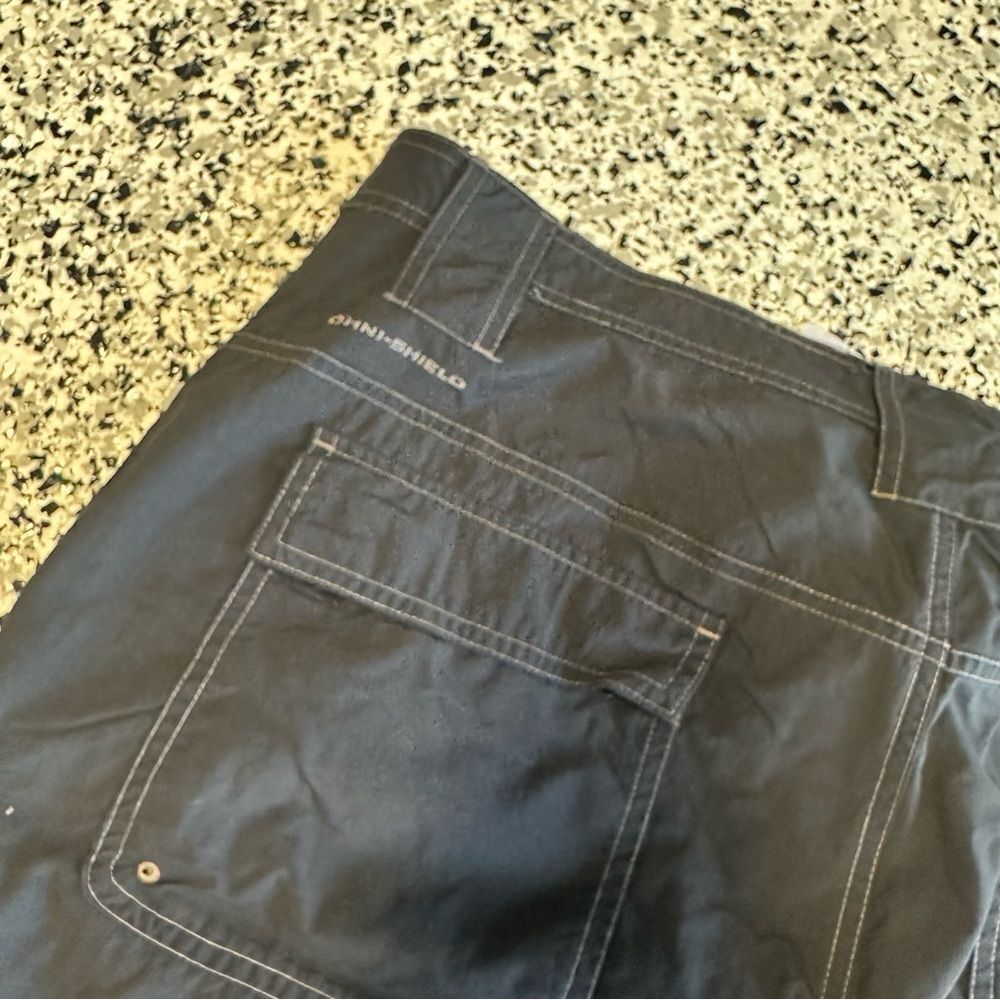 Columbia Field Gear Pants Mens 38 Relaxed Nylon Black Hiking Utility Stitched - Picture 9 of 9